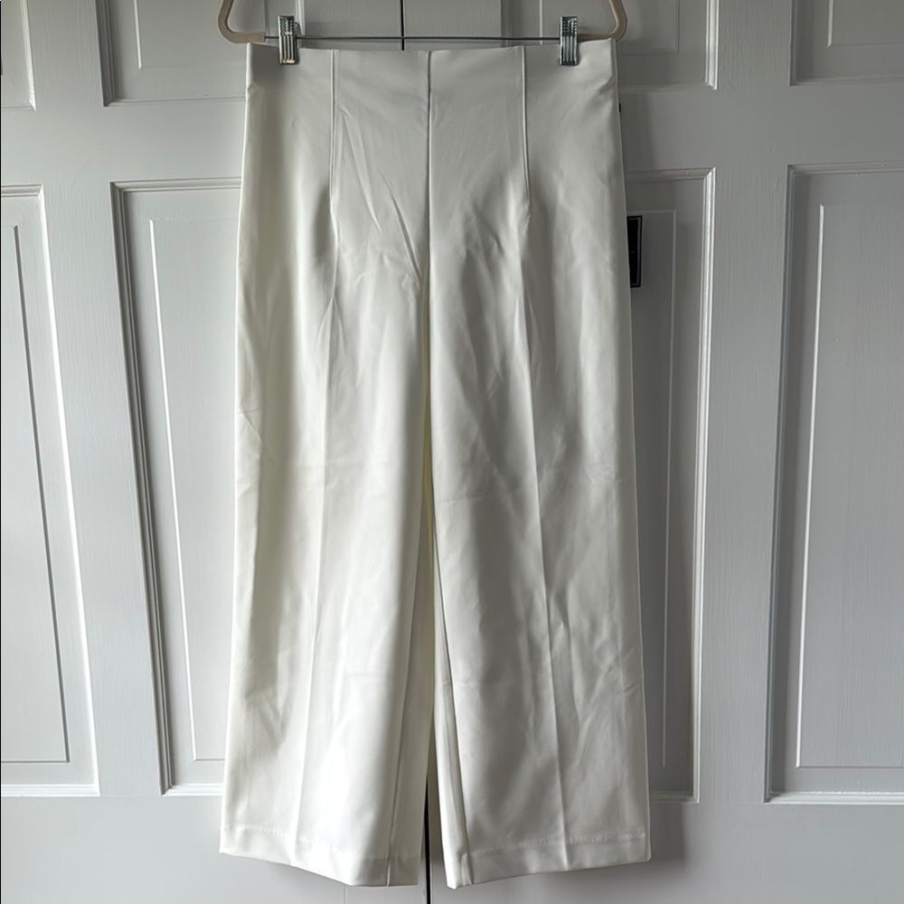 NWT JULES & LEOPOLD CREAM OFF-WHITE PULL ON WIDE LEG PANTS SIZE MEDIUM ELEGANT
